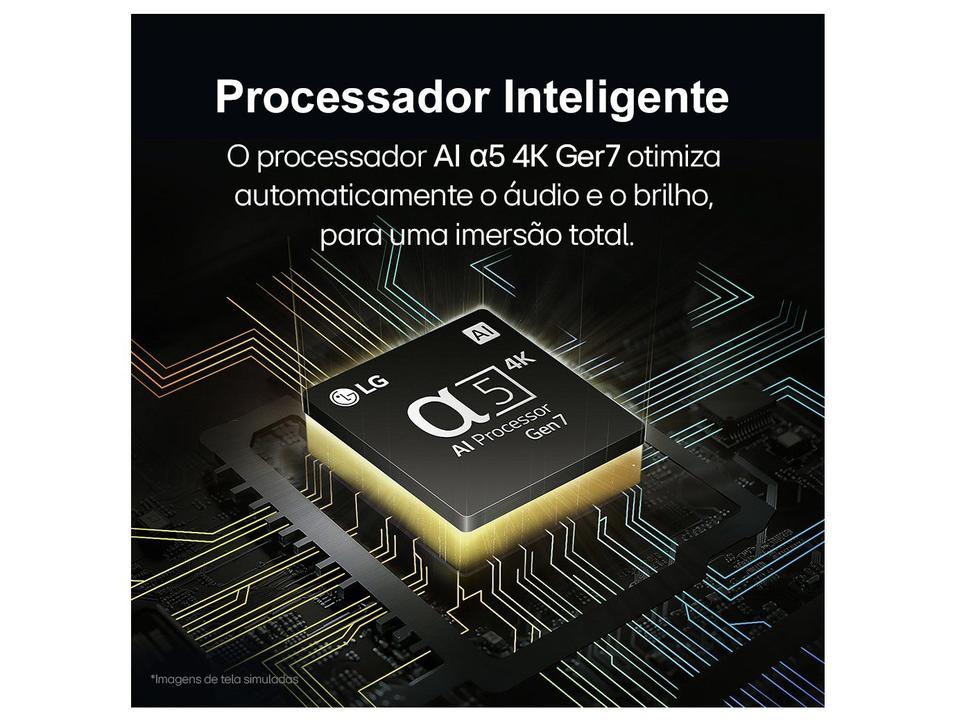 Smart TV 55" 4K QNED LG 55QNED80TSA WebOS 24 Processador a5 Ger7 Wi-Fi Bluetooth com Alexa e Chromecast 3 HDMI 2 US - 3
