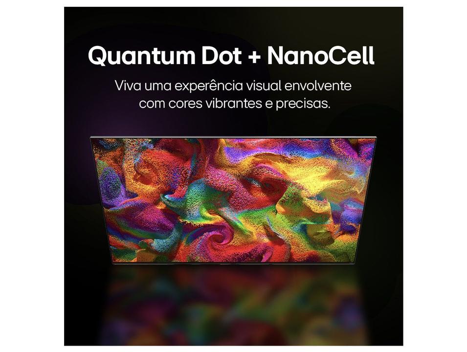 Smart TV 55" 4K QNED LG 55QNED80TSA WebOS 24 Processador a5 Ger7 Wi-Fi Bluetooth com Alexa e Chromecast 3 HDMI 2 US - 2