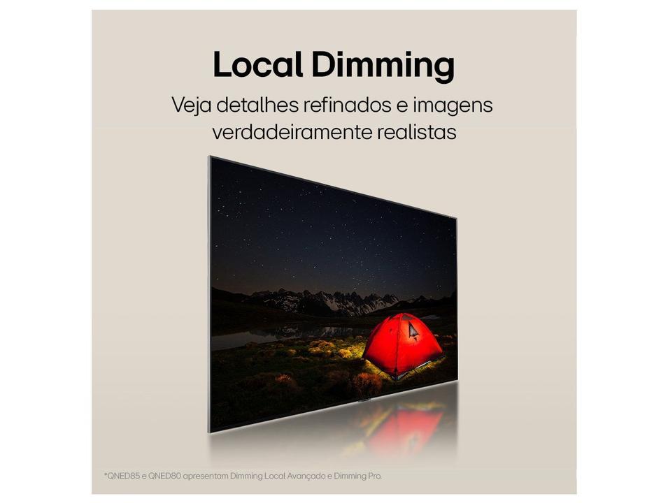 Smart TV 55" 4K QNED LG 55QNED80TSA WebOS 24 Processador a5 Ger7 Wi-Fi Bluetooth com Alexa e Chromecast 3 HDMI 2 US - 4