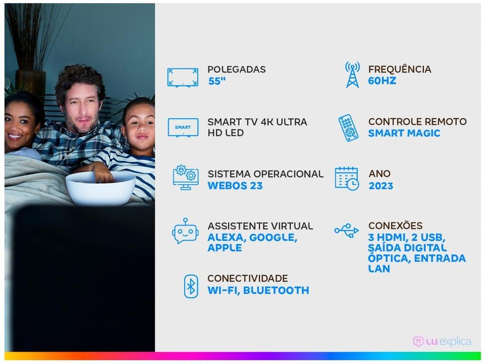 Smart TV 55” 4K UHD LED LG 55UR8750 - 1