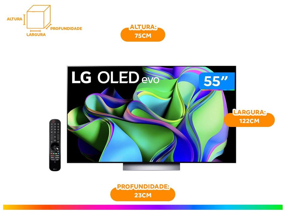 Smart TV 55” 4K UHD OLED Evo LG OLED55C3 - 14