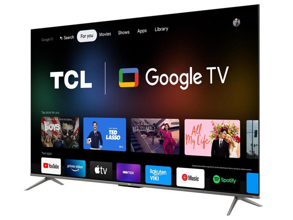 Smart TV 55” 4K UHD QLED TCL 55C635 60Hz Wi-Fi - 5