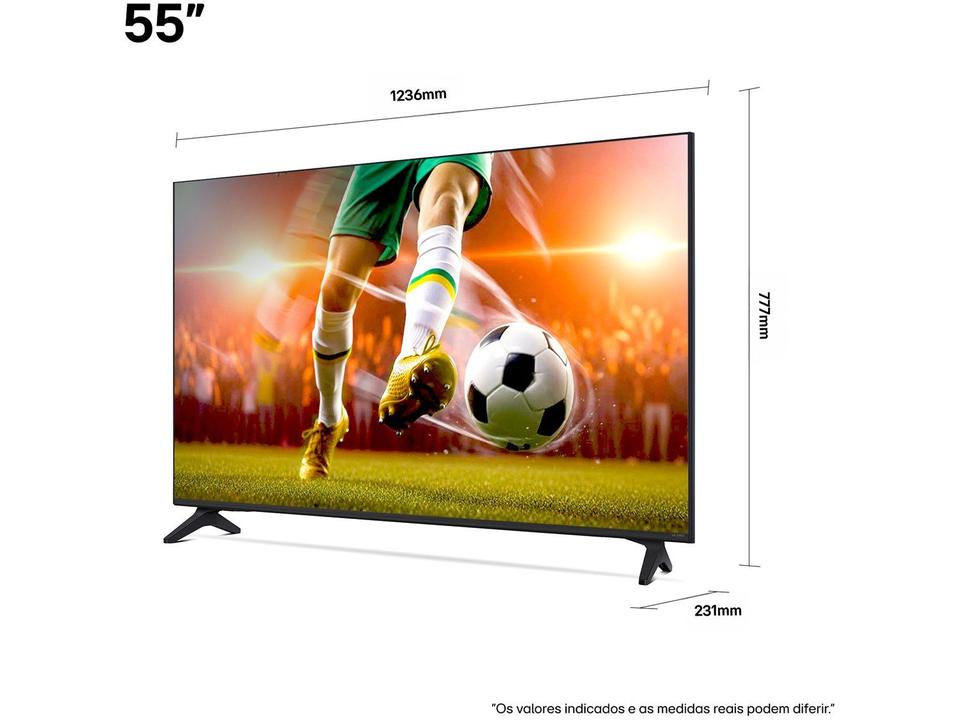 Smart TV 55" LG 4K QNED 55QNED70ASA WebOS 25 a7 AI Processor 4K Gen8 Alexa 3 HDMI 2 US - 3