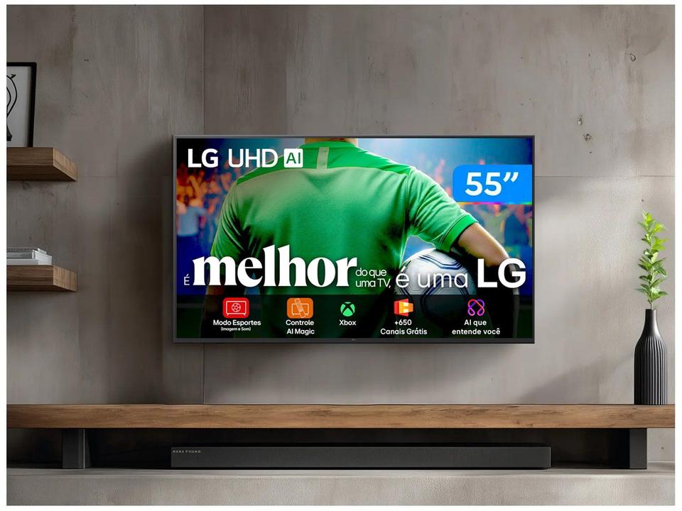 Smart TV 55" LG 4K Ultra HD 55UA8550PSA webOS 25 AI Processor 4K Gen8 com Alexa 3 HDMI - 9