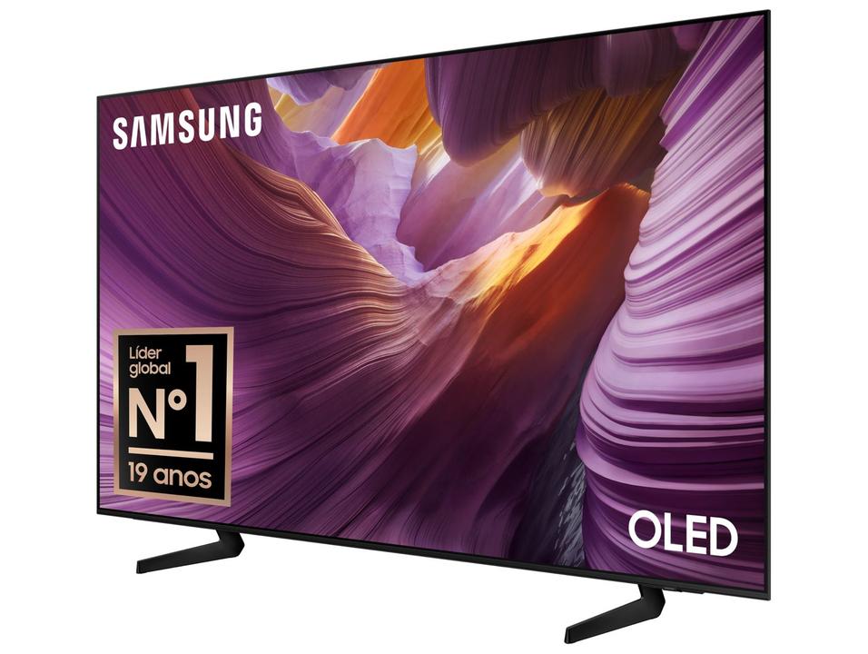 Smart TV 55" Samsung 4K OLED S85F QN55S85FAGXZD 120Hz Tizen NQ4 AI Gen2 Bixby Alexa 4 HDMI - 8