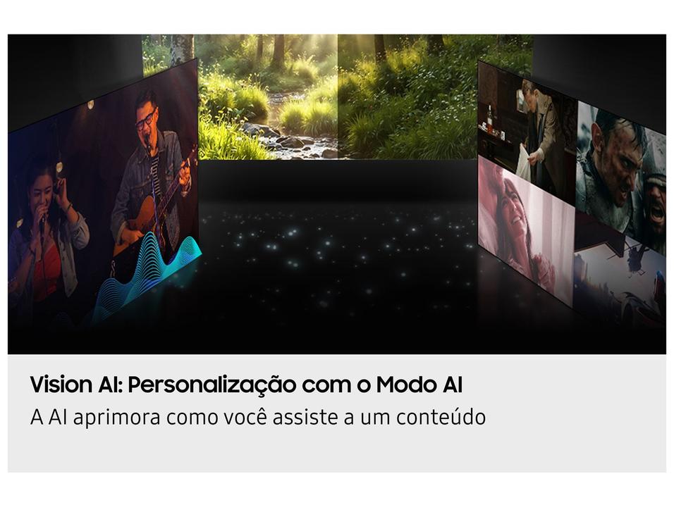 Smart TV 55" Samsung 4K OLED S85F QN55S85FAGXZD 120Hz Tizen NQ4 AI Gen2 Bixby Alexa 4 HDMI - 4