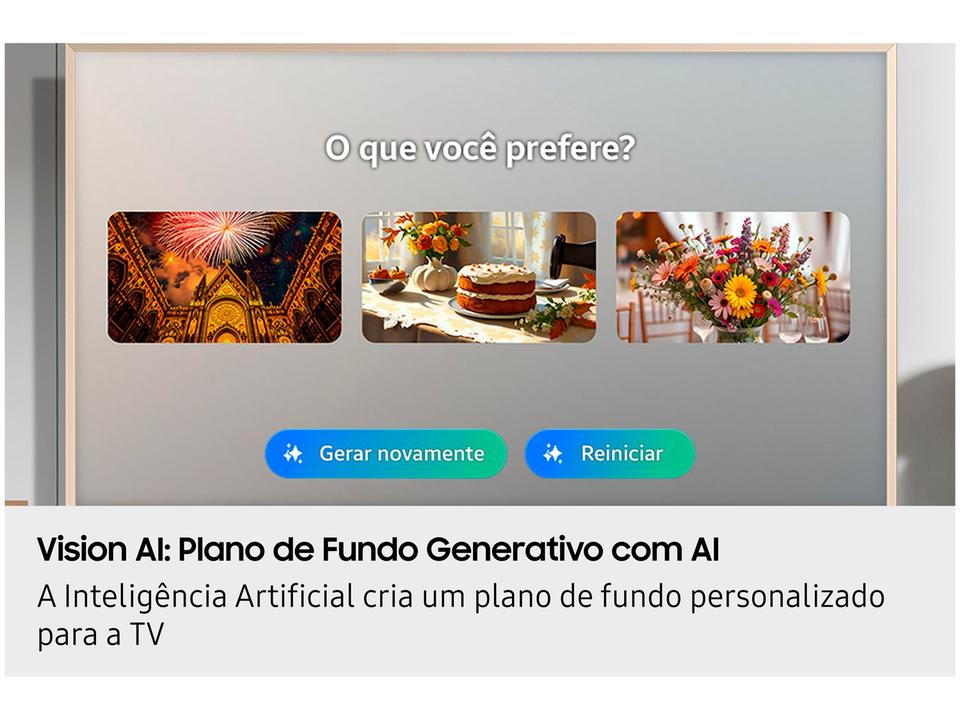 Smart TV 55" Samsung 4K The Frame LS03F QN55LS03FAGXZD Tizen 2025 - 4