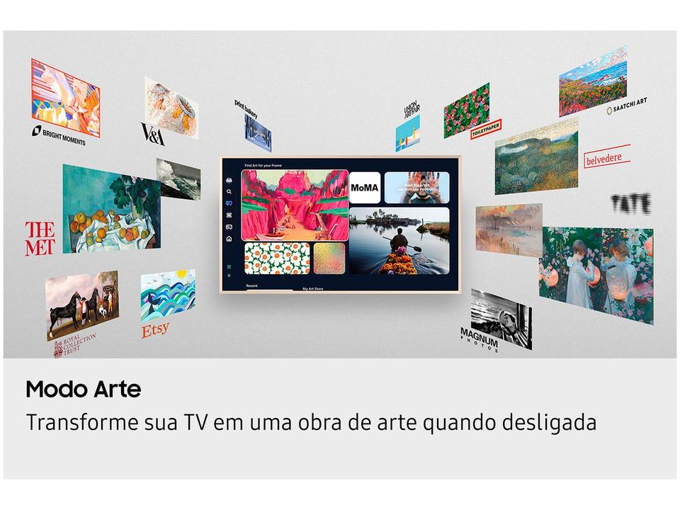 Smart TV 55" Samsung 4K The Frame LS03F QN55LS03FAGXZD Tizen 2025 - 5