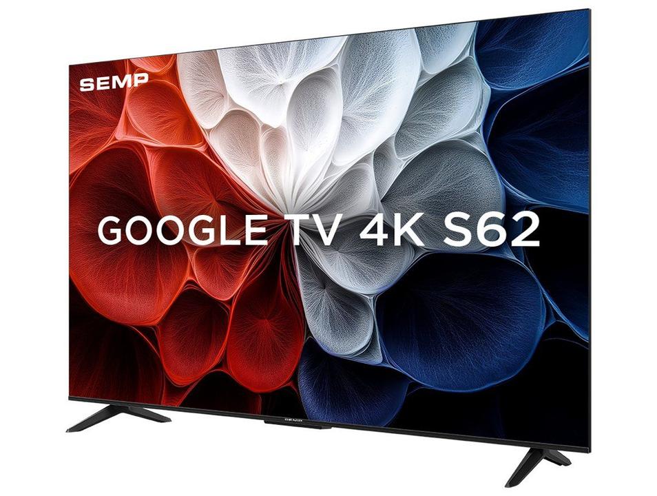 Smart TV 55" SEMP 4K LED 55S62 Google TV AiPQ Pro Google Assistente 3 HDMI e USB - 5