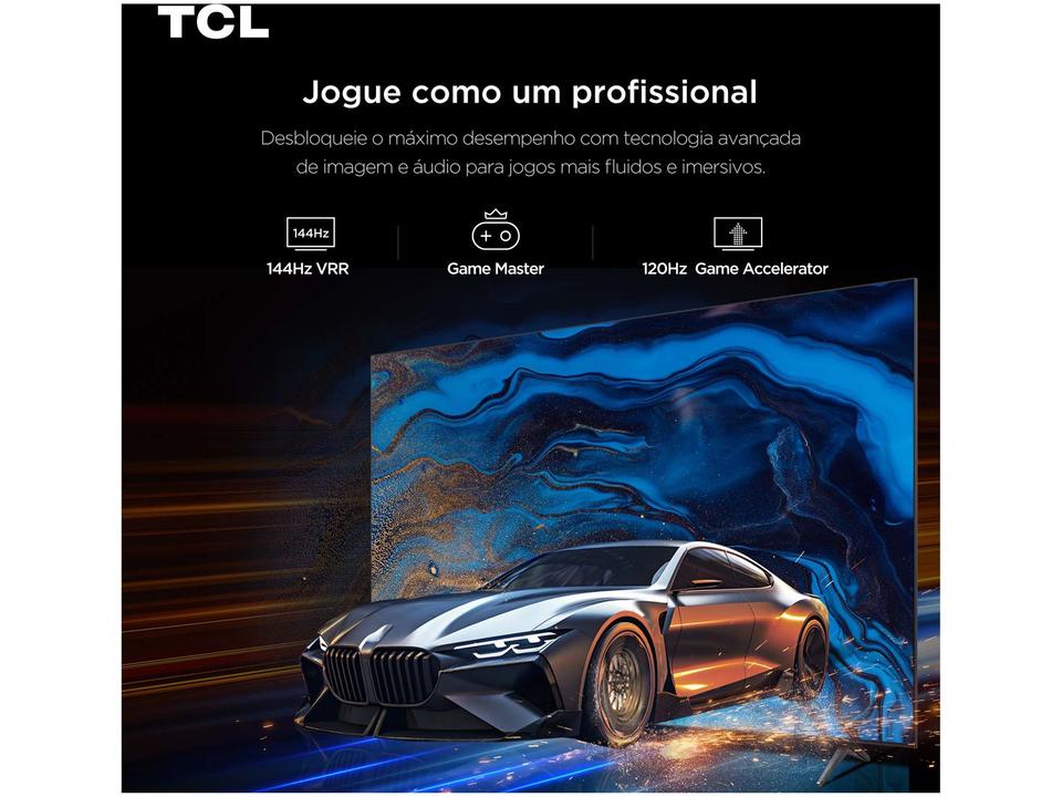Smart TV 55" TCL 4K UHD MiniLED 55C6K 120Hz Google TV AiPQ Google Assistente 4 HDMI 2 USB - 9