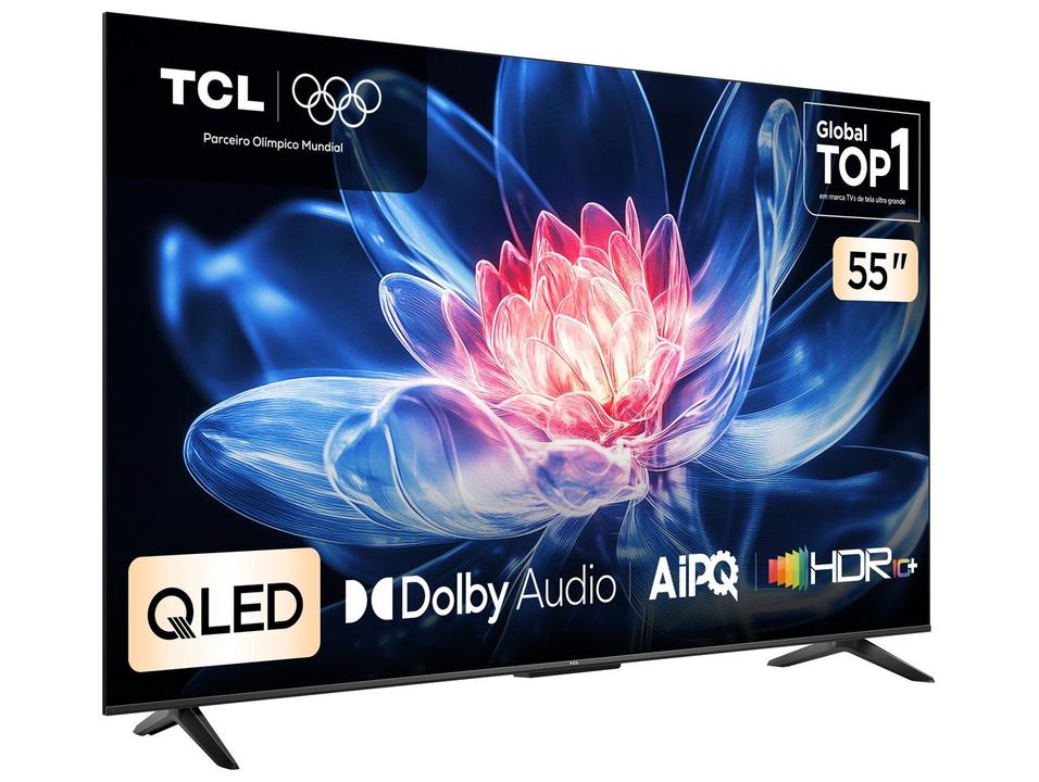 Smart TV 55" TCL 4K UHD QLED 55T6C Google TV 2026 - 7