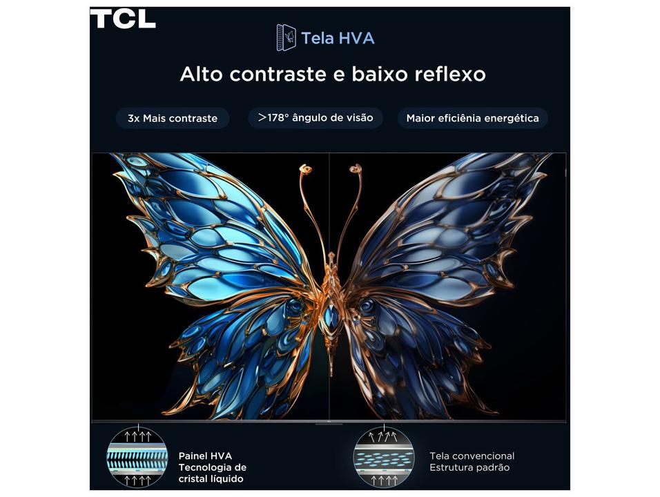 Smart TV 55" TCL 4K UHD QLED 55T6C Google TV 2026 - 3