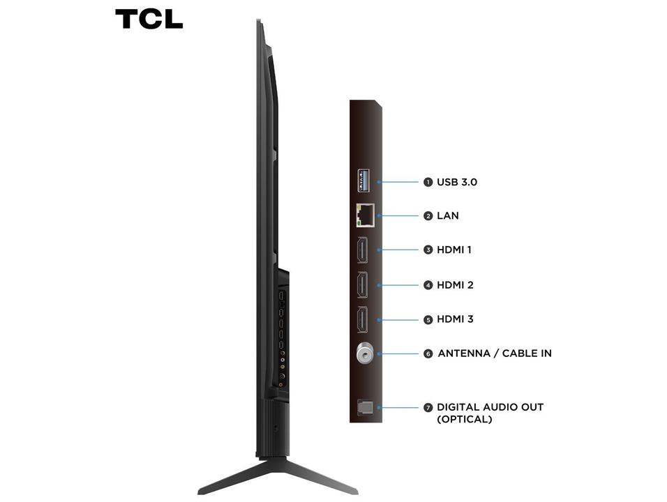 Smart TV 55" TCL 4K UHD QLED 55T6C Google TV 2026 - 5