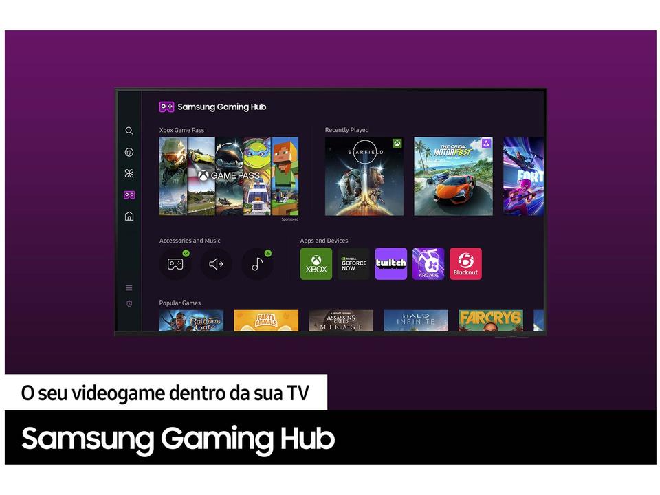 Smart TV 60” 4K UHD LED Samsung 60DU7700 - 6