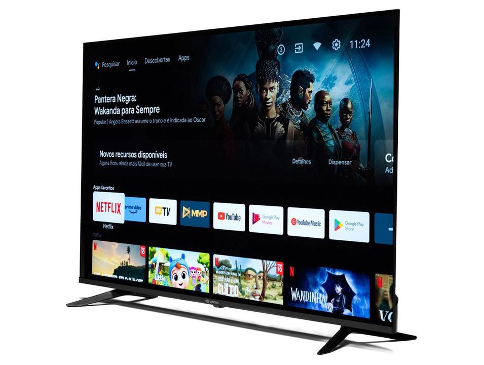 Smart TV 65” 4K DLED Rig Vizzion BR65GUA IPS - 4