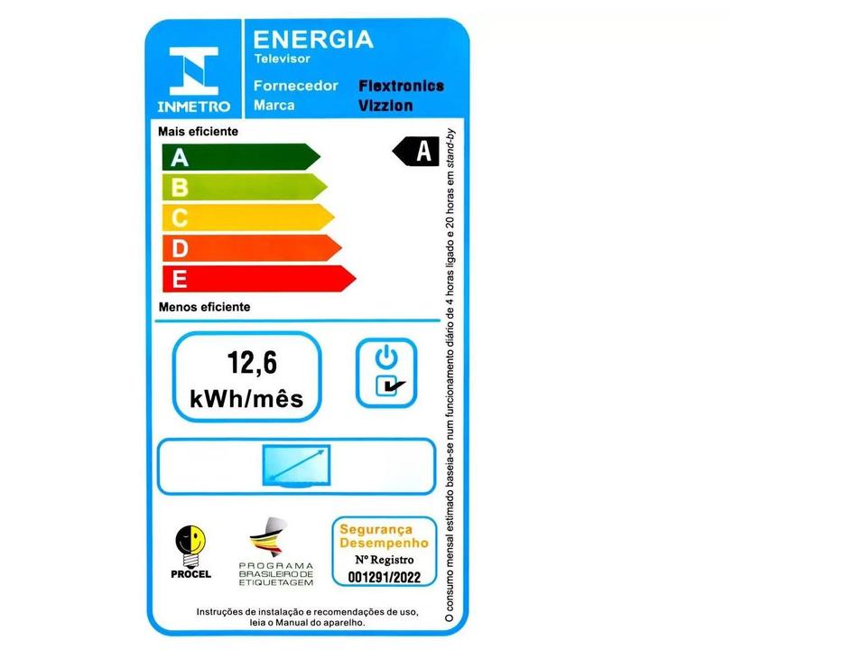 Smart TV 65” 4K DLED Rig Vizzion BR65GUA IPS - 12