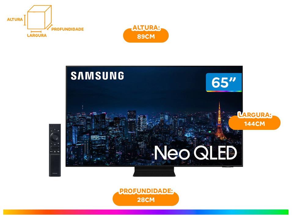 Smart TV 65” 4K NEO QLED Mini Led Samsung 65QN90AA - 17