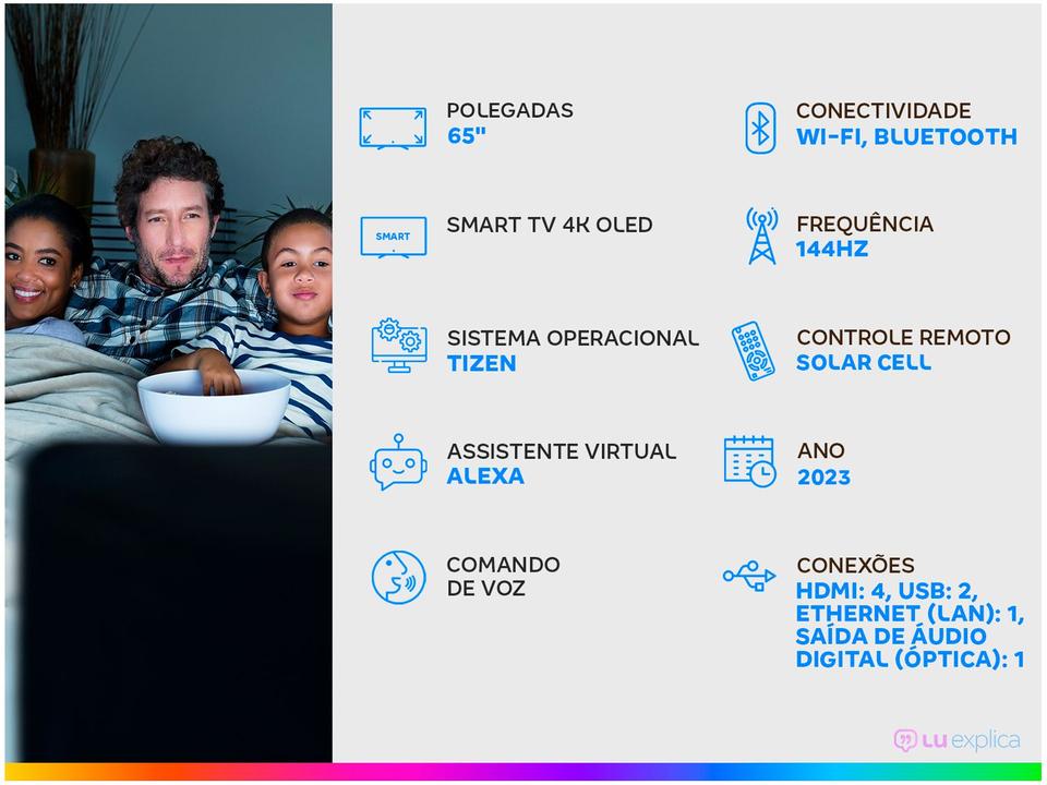 Smart TV 65” 4K OLED Samsung QN65S90CA - 1