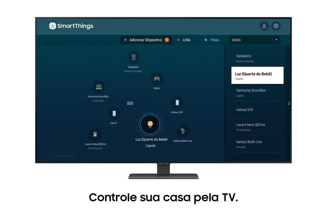 Smart TV 65” 4K QLED Samsung 65Q80A Wi-Fi - 10