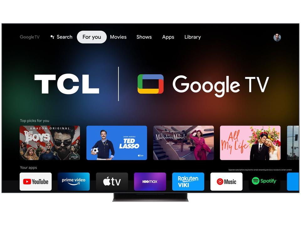 Smart TV 65” 4K QLED TCL 65C835 120Hz - 9