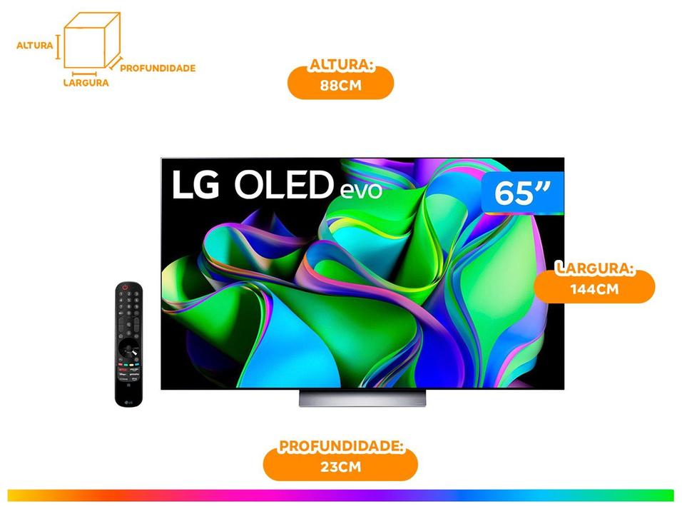 Smart TV 65” 4K UHD OLED Evo LG OLED65C3 - 14