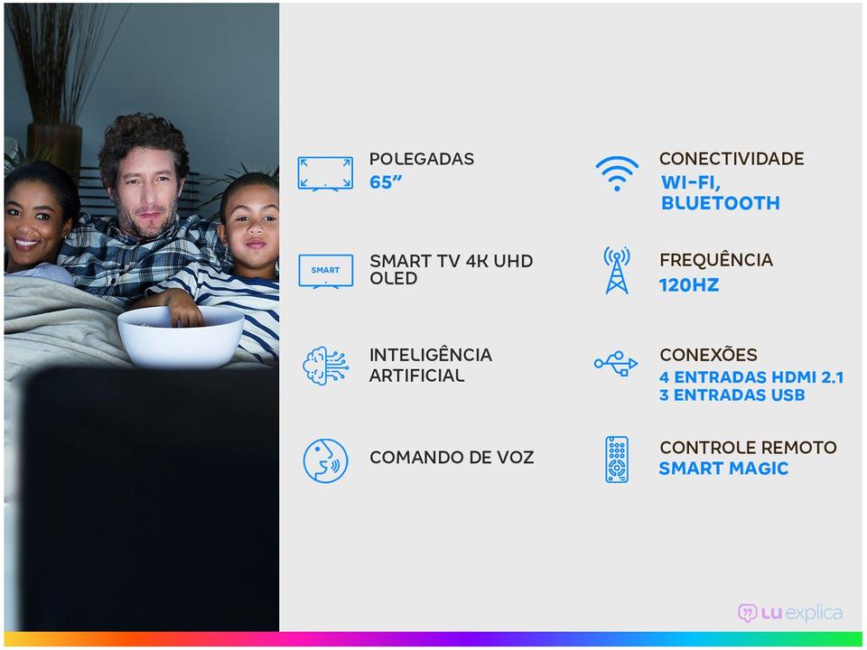 Smart TV 65” 4K UHD OLED LG OLED65C1 - 1
