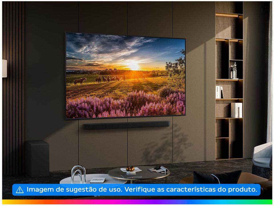Smart TV 55" 4K UHD QLED Samsung QN55Q60DAGXZD VA Wi-Fi Bluetooth com Alexa 3 HDMI 2 USB - 3