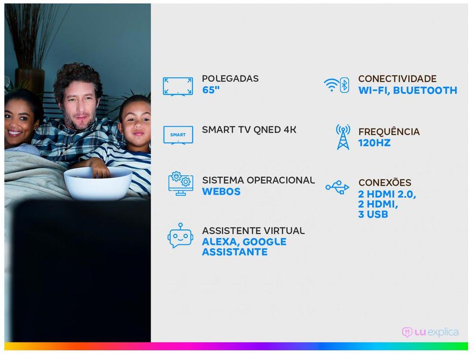Smart TV 65” 4K UHD QNED Mini-LED LG - 1