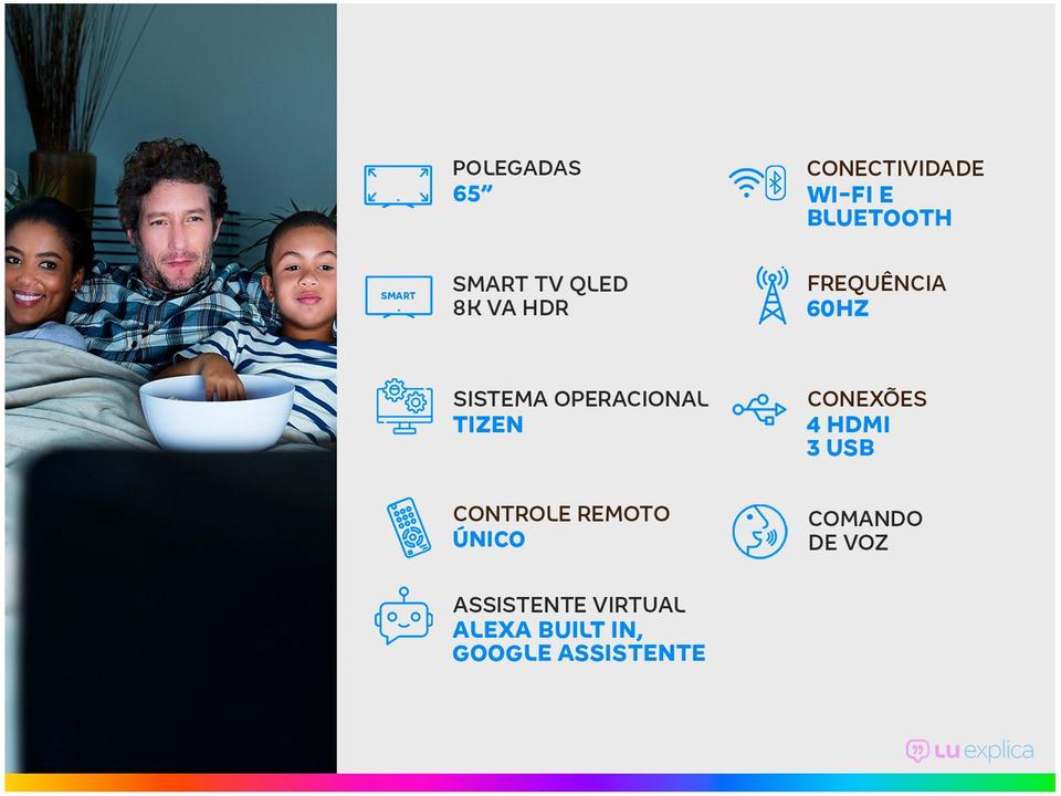 Smart TV 65” 8K NEO QLED Mini LED Samsung - 1