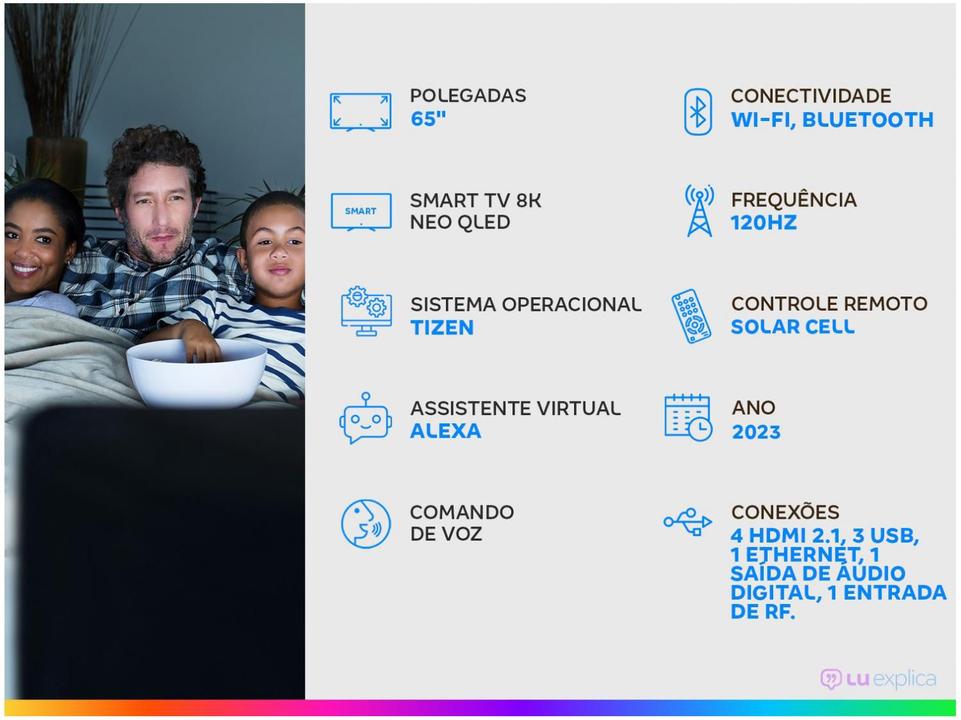 Smart TV 65” 8K Neo QLED Samsung QN65QN800 - 1