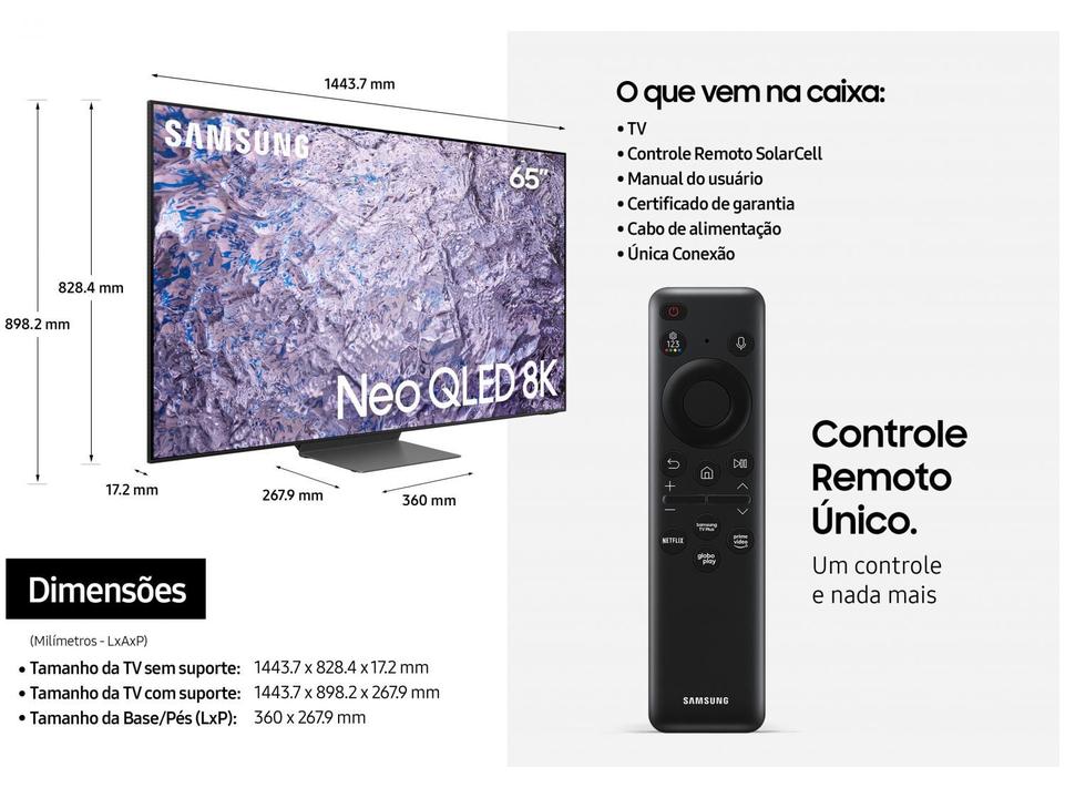 Smart TV 65” 8K Neo QLED Samsung QN65QN800 - 14