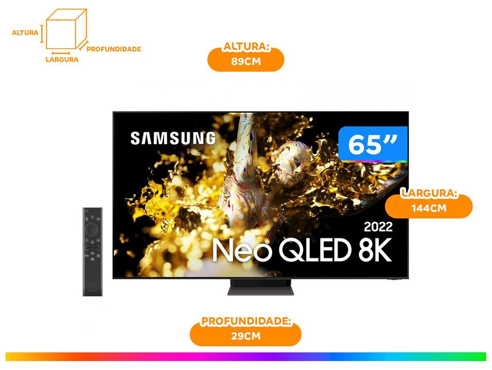 Smart TV 65” 8K Neo QLED Samsung VA Wi-Fi - 19