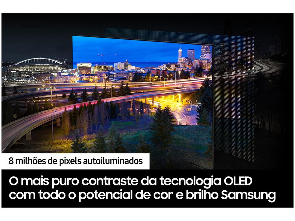Smart TV 65" Samsung 4K UHD OLED Big TV QN65S90DAEXZD 120Hz Tizen com Alexa e Bixby 4 HDMI 2 USB-A - 5