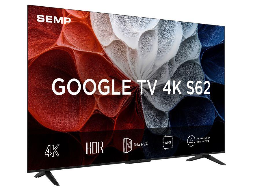 Smart TV 65" SEMP 4K UHD LED HVA Google TV 65S62 2025 - 4