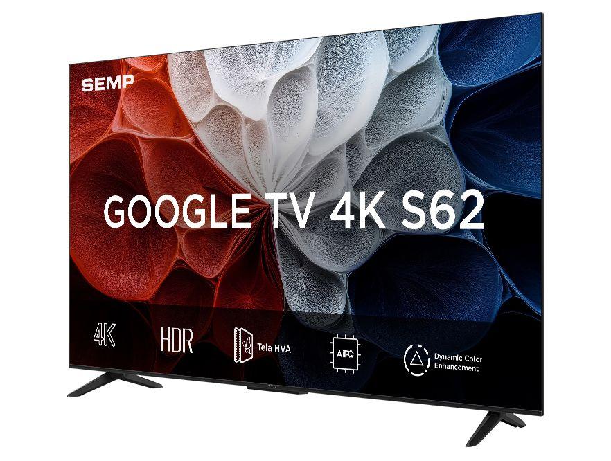 Smart TV 65" SEMP 4K UHD LED HVA Google TV 65S62 2025 - 2