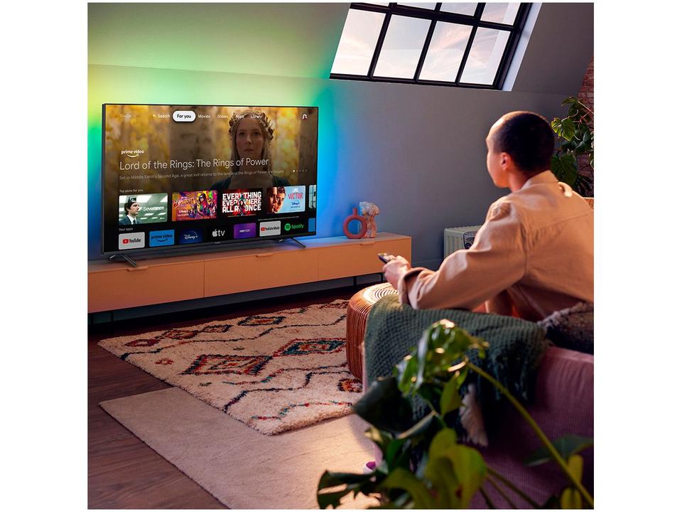 Smart TV 75” 4K D-LED Philips 75PUG7908/78 - Wi-Fi Bluetooth Google Assistente 4 HDMI 2 USB - 3