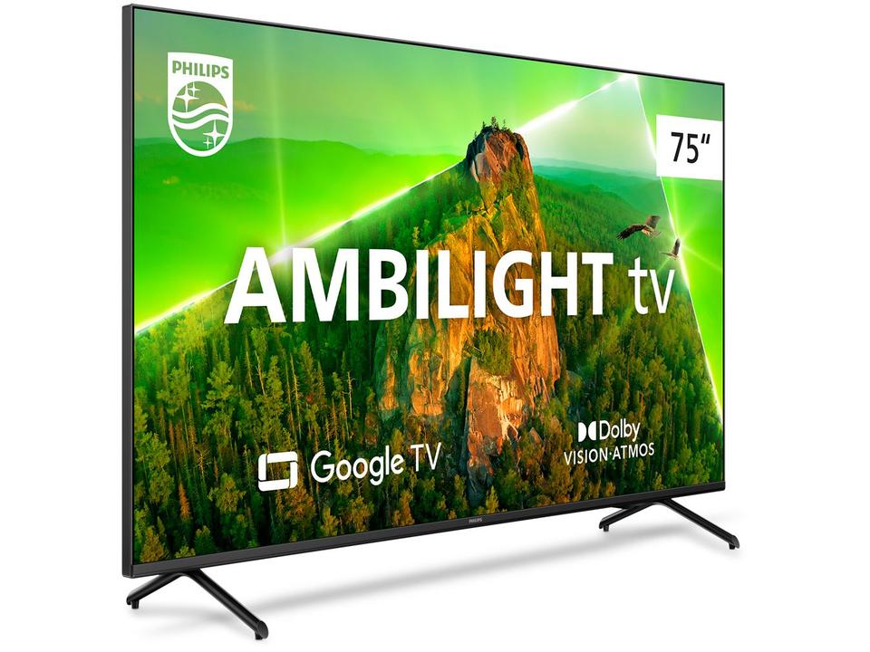 Smart TV 75” 4K D-LED Philips 75PUG7908/78 - Wi-Fi Bluetooth Google Assistente 4 HDMI 2 USB - 2