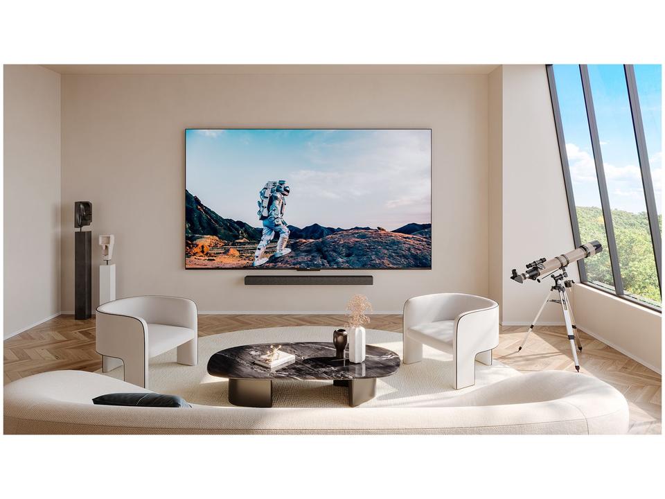 Smart TV 75” 4K QLED Mini LED TCL 75C845 - 120Hz Wi-Fi Bluetooth Google Assistente 4 HDMI - 1
