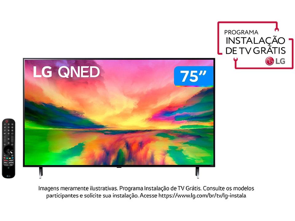 Smart TV 75” 4K UHD QNED LG 75QNED80 120Hz - 1