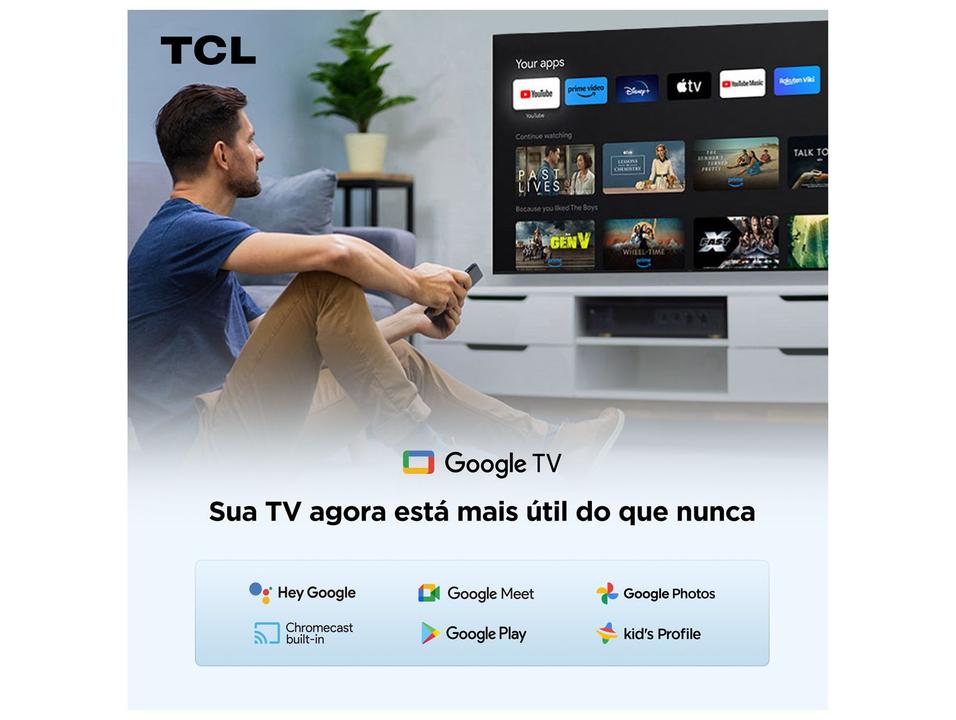 Smart TV 75" TCL 4K UHD LED HVA Google TV 75P6K 2025 - 5