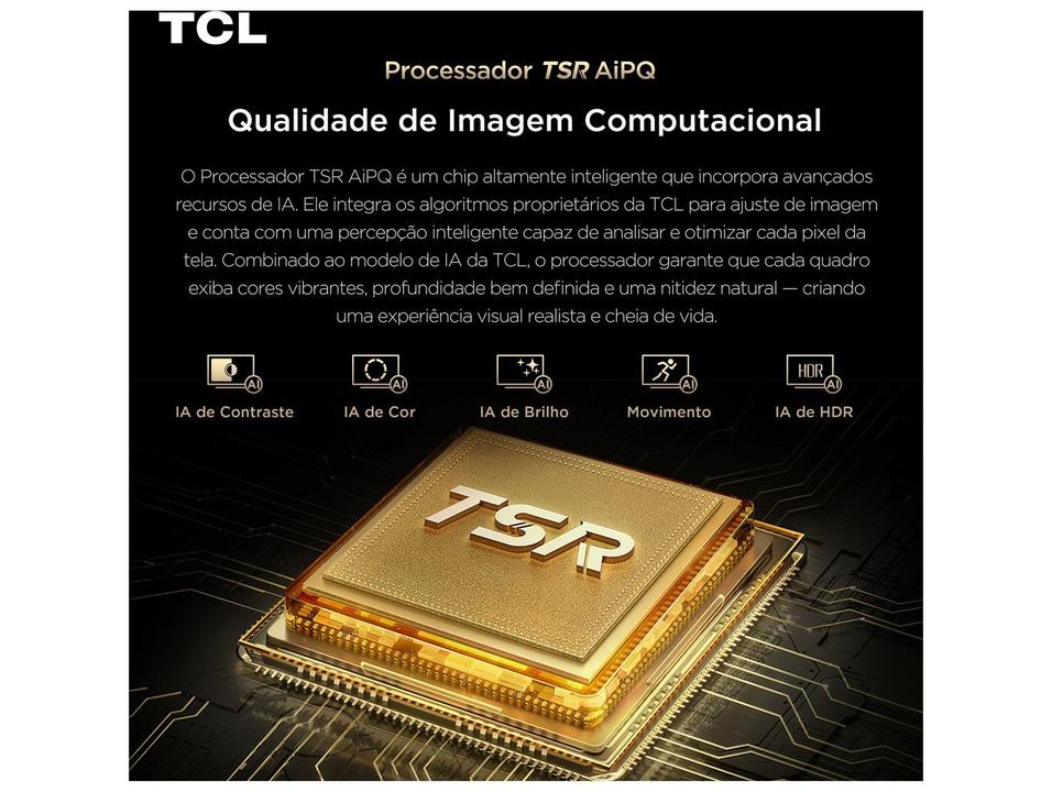 Smart TV 75" TCL 4K UHD SQD-Mini LED 75C7L Google TV 2026 - 4
