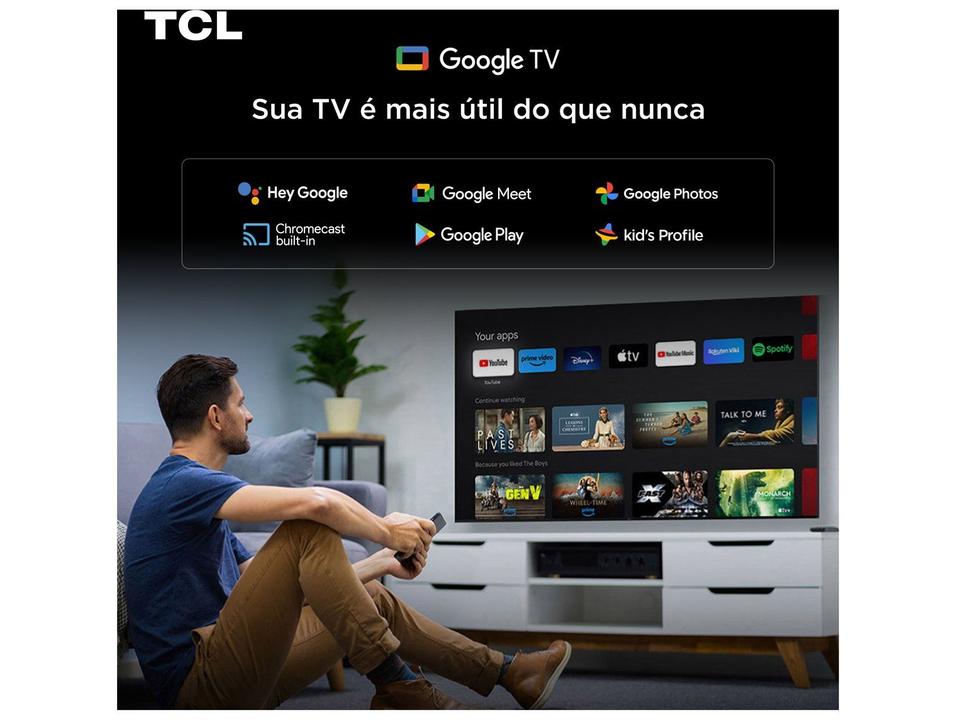 Smart TV 75" TCL 4K UHD SQD-Mini LED 75C7L Google TV 2026 - 6