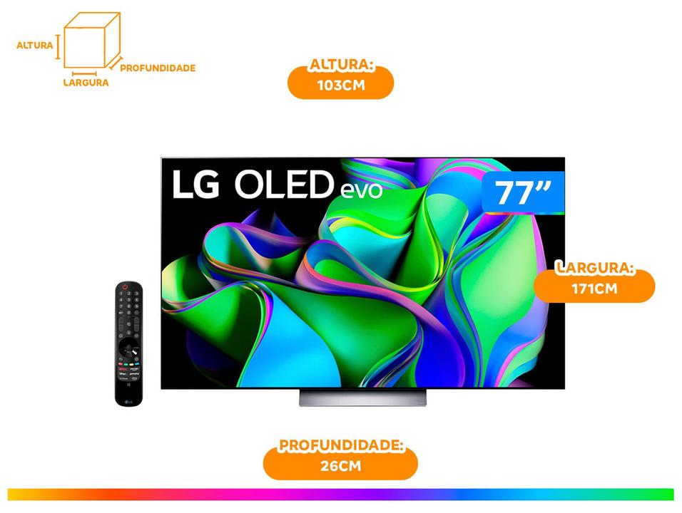Smart TV 77” 4K OLED Evo LG OLED77C3 - 14