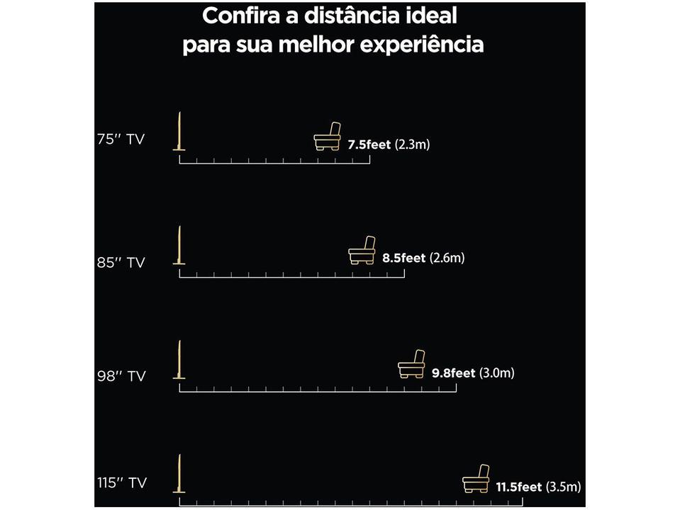 Smart TV 85" 4K UHD QLED Mini LED TCL 85C755 120Hz Wi-Fi Bluetooth 4 HDMI 2 USB - 10