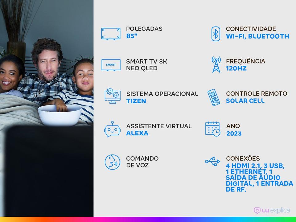 Smart TV 85” 8K Neo QLED Samsung QN85QN800 - 1