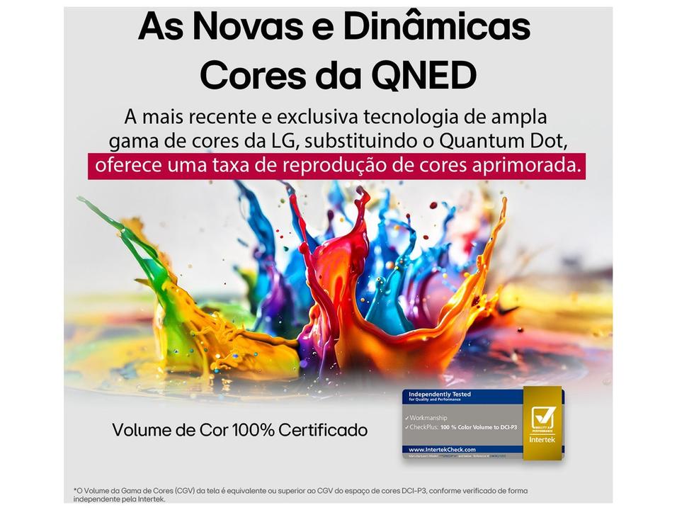 Smart TV 86" LG 4K Ultra HD QNED 86QNED82ASG webOS 25 a7 AI Processor 4K Gen8 Alexa 3 HDM - 7