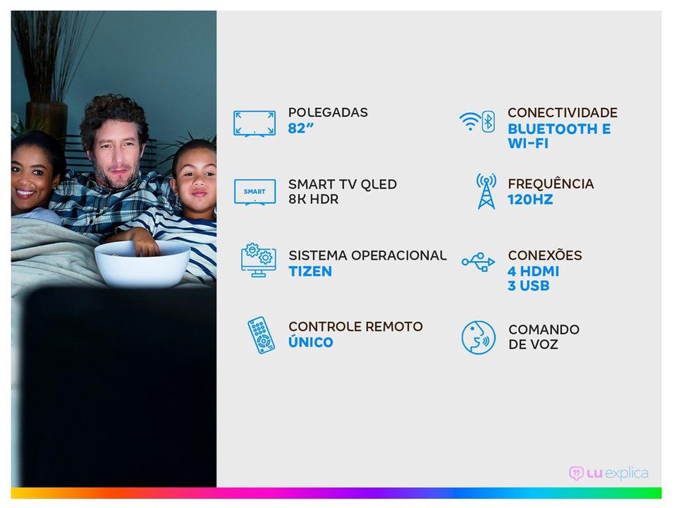 Smart TV 8K QLED 82” Samsung QN82Q900RBGXZ - 3