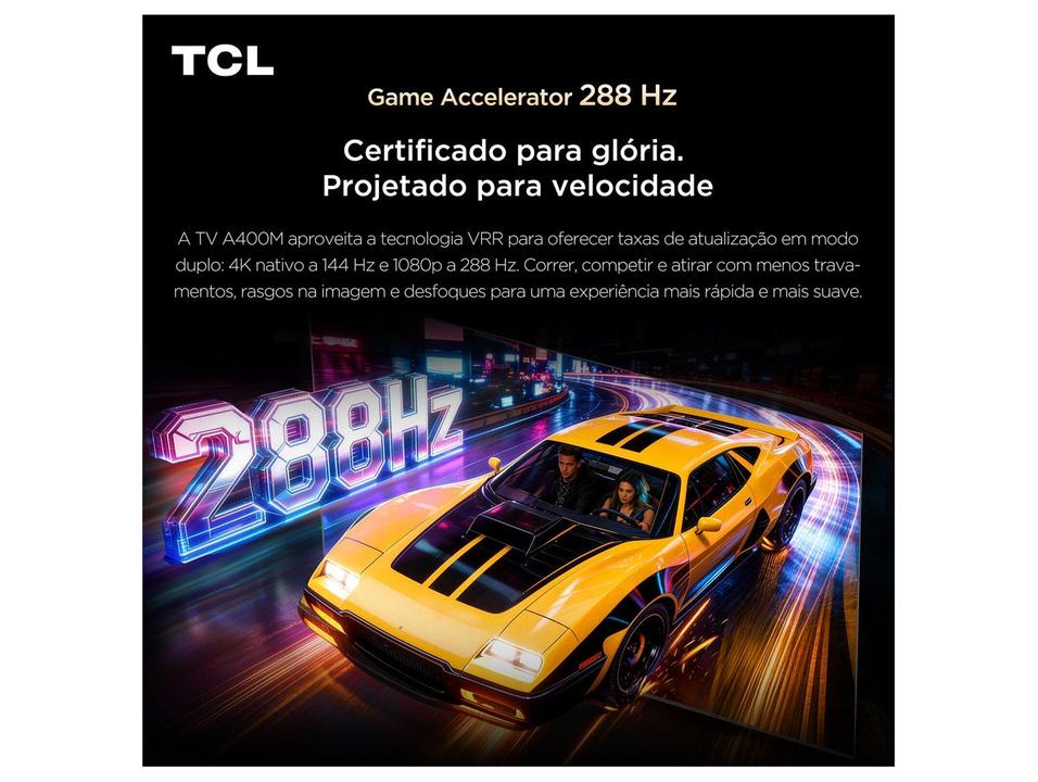 Smart TV 98" TCL 4K UHD QD-Mini LED 98A400M Google TV 2026 - 5