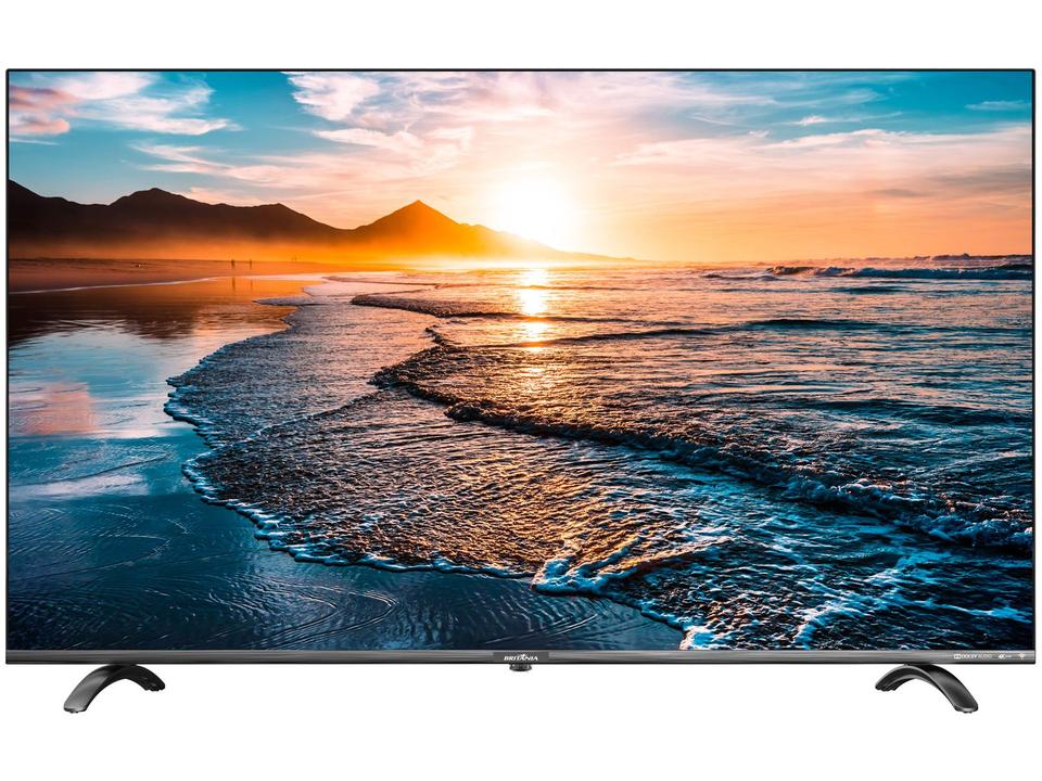 Smart TV UHD D-LED 55” Britania BTV55Q20N5SBL - 3