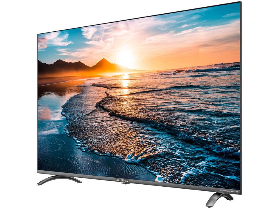 Smart TV UHD D-LED 55” Britania BTV55Q20N5SBL - 2